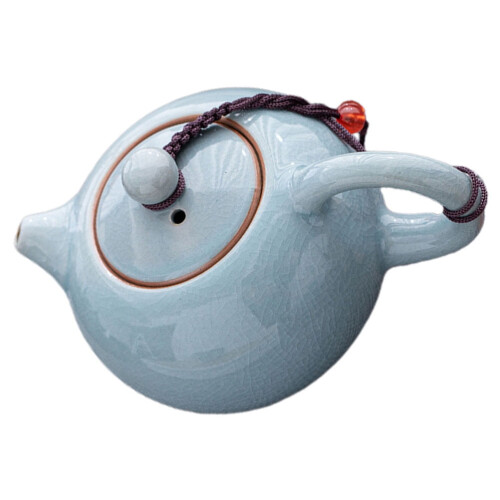 Sky Blue Ceramic Teapot Heat-Resistant 1.5L 1