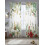 Christmas Sheer Curtains Green Eucalyptus Red Flowers Pine 2