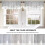White Christmas Snow Kitchen Valances Grey Sky Pine 6