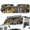 Deer Print Windshield Sunshade for Jeep Wrangler 2007–2024 2