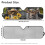 Deer Print Windshield Sunshade for Jeep Wrangler 2007–2024 5
