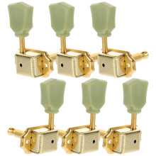Ibasenice Golden Guitar Tuning Knobs 6 pcs