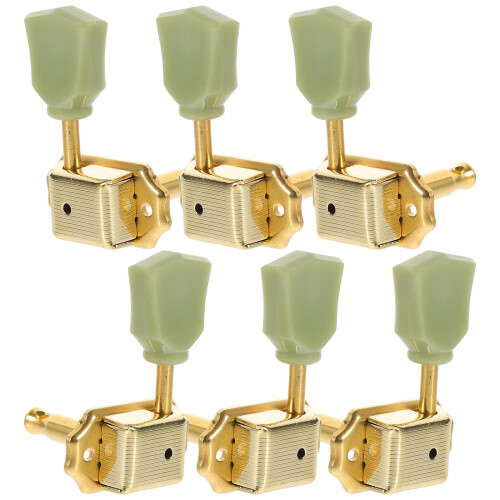Ibasenice Golden Guitar Tuning Knobs 6 pcs