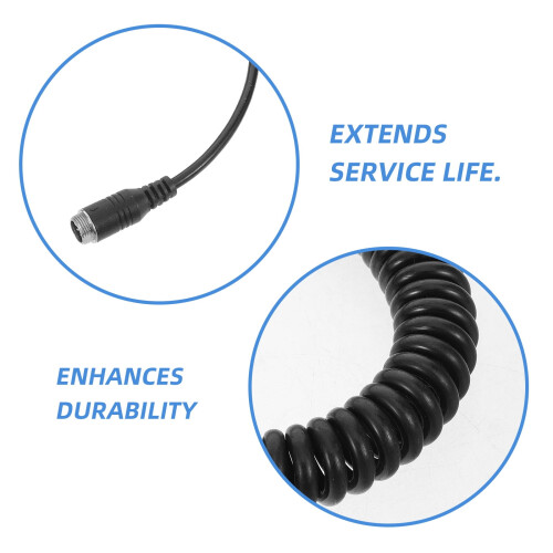 Black Retractable Spring Coiled Extension Cable for Dash 2