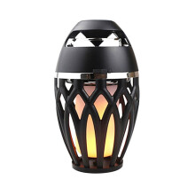 Altavoz Portátil 5.0 con Sonido de Llama y LED de 5 W, IPX5 Resistente Al Agua, Ideal para Acampar, Al Aire Libre, Fiestas en Casa.