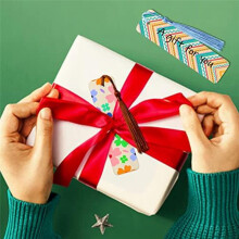 100Pieces Unfinished Wood Bookmark with Colorful Tassels 4.8 x 1.3 Inch Wooden Bookmark Wooden for DIY Projects Christma
