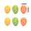 Easter Eggs Assorted Colors 6 Pcs 3