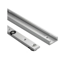 300 mm T-Sleuf Verstekbalkgeleiderset, T-Vormige Railgeleider van Aluminiumlegering met Wielen, Niet-Geperforeerde T-Vormige Geleider