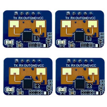 4 Stück 24G MmWave HLK-LD2410C Präsenzradarsensormodul, Bewegungserkennungsmodul für Personenpräsenz