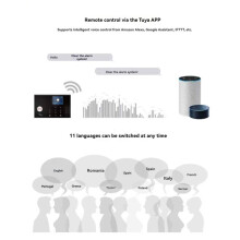 Tuya Wireless WIFI Home Burglar Alarm Security Protection System GSM+4G Anti-Theft Alarm Home Alarm System US Plug