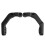 Motorcycle Handguard Support Bracket Mount 22mm Handlebar Tube Caps Handlebar Guard Clamp Universal Black 1