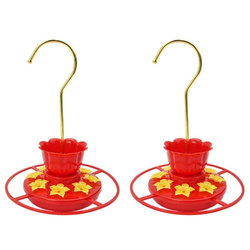 2PCS  Feeders for Ant Bee Proof Leak-Proof, 2 Pack 7 Ounces Plastic  Feeder with 8 Feeding