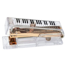 Gold Acrylic Stapler Cute Office Stapler with 25 Sheets Capacity and Hold 100 Staples for Home Office Desktop