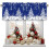 Christmas Snowflake Valance Blue White 54x18 in 1