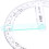 Mini Protractor Round Ruler 5 pcs 2