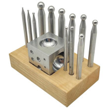13Pcs Dapping Doming Punch Block Set for Jewelry Making and Metal Forming