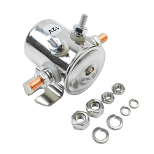 12V 300A 4-Terminal SPST Solenoid Relay Nickel-Plated