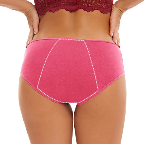 Women's Cotton Menstrual Period Briefs 3 Pack 2