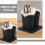 Eyeglass Holder Stand Black Plush Lined 2 Pack 5