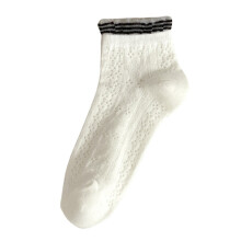 Women Lace Flower Mesh Low-Cut Socks 5 Pairs