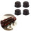 Guitar Knobs Brown 6mm Shaft 4 Pieces 8