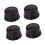 Guitar Knobs Brown 6mm Shaft 4 Pieces 5