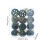 Christmas Ornaments Set Black Suede 12 Pieces 3