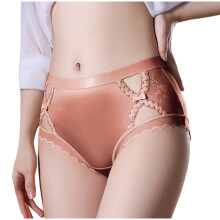 Women's Satin Hipster Panties with Lace Back and Full