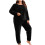 Women's Flannel Pajama Set Long Sleeve Plus Size 5