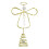 LED Angel Tree Topper Gold Metal 1 Piece 2