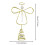 LED Angel Tree Topper Gold Metal 1 Piece 3