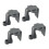 Pontoon Boat Square Rail Fender Clips ABS 4 Pack 3
