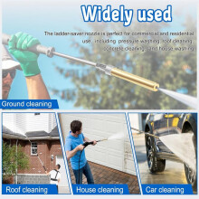 Pressure Washer Long Range Chemical Nozzle for 1000 to 6000 Psi Pressure Washing with 1/4 Inch Quick Connect