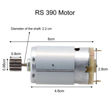 Electric Drill DC Motor for Kids' Electric Car 12V 6V 24V