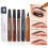 Waterproof 4-Tip Microblading Brow Pencil Dark Brown 2
