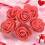 Red Foam Rose Stems Simulated Floral 100 pcs 2
