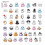 Zonao Ghost Stickers PVC Waterproof 50 pcs 5