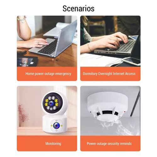 Uninterruptible Power Supply Multiple Guards 6000mAh Large Capacity Battery Backup  UPS for Router Camera EU Plug