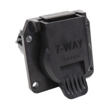 Car Trailer Adapter Hitch Connector Black Seven Accessories