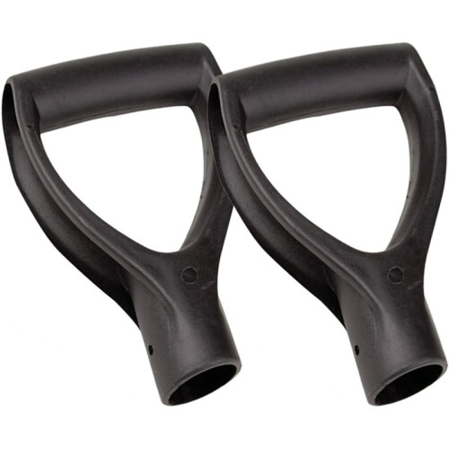 2-Piece D-Shaped Shovel Handle Replacement Handle Plastic D-Shaped Handle for and Garden Tools Inner Diameter 32cm