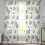 Sheer Curtains Blue-Gray Eucalyptus on Linen 52x84 in Light 1