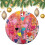 Pink Heart Ceramic Ornament Polka Dot Double-Sided 1