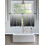 Sheer Curtains Black Wave Gradient on White 52x45 Inch 3