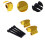 Motorcycle Handlebar Riser Extension Clamp 22mm Gold 6