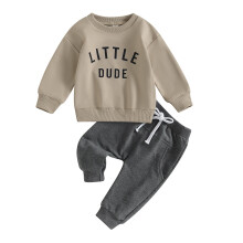 Baby Boys Sweatshirt and Jogger Set Khaki 18-24 Months