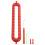 Knitting Scarf Kit with Needles Red 26 cm 7