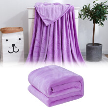 Purple Solid Color Double Velvet Blanket 28x40in