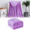 Purple Solid Color Double Velvet Blanket 28x40in 1