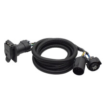 7 Pin Trailer Wiring Harness Extension Connectors Truck Bed 7 Way RV Wiring Plug 56070 for Ram Chevy