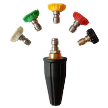 Turbine Nozzle with Quick Connect and Spray Tips Rotating Pressure Washer Nozzle for Lawn Garden and Cleaning Power